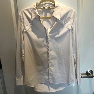 Diane Von Furstenberg White Button Down Blouse